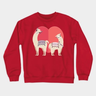 Llama and Alpaca with love Crewneck Sweatshirt